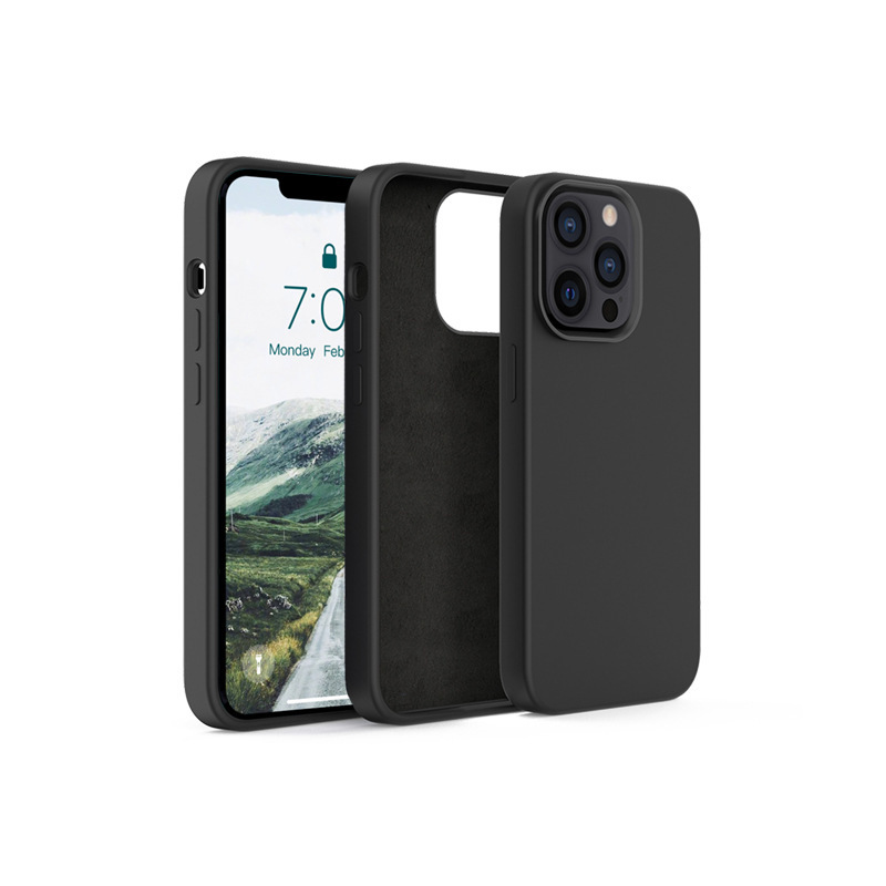 蘋果新款13硅膠液態(tài)手機(jī)殼，加厚款液態(tài)硅膠手機(jī)套定制